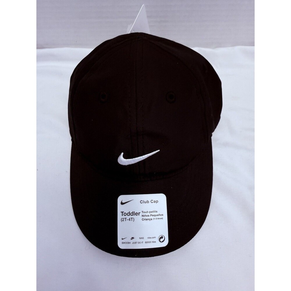 NEW Nike Toddler/Unisex Black Just Do It Baseball Cap Swoosh Cotton 100% Cotton